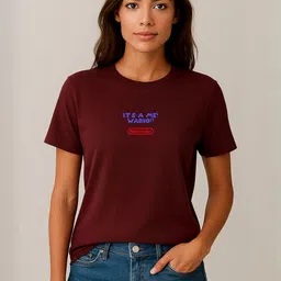 Anikmart Women Printed Pure Cotton T-shirt-picture-32