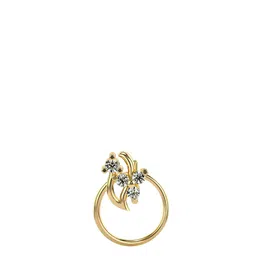 VALANOVA Women 18K Yellow Gold & 0.05CT Lab Grown Nosepin Diamond 0.47gms-picture-24