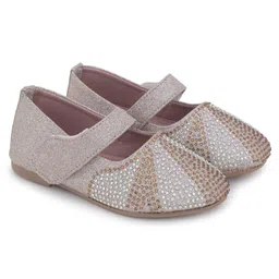 Superminis Stones Embellished Ballerinas - Rose Gold-image-0