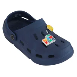 Yellow Bee Disney Solid Perforated Clogs With Simba Charms - Navy Blue image 3