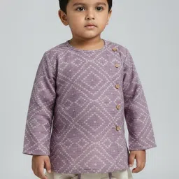 Biglilpeople Boys Printed Regular Kurta with Dhoti Pants image 3