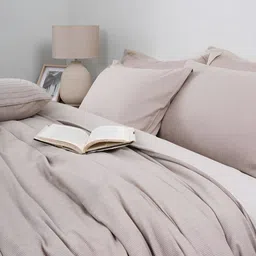 MASPAR Beige Double King Duvet Cover With 2 Pcs Pillow Case-image-21