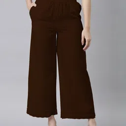 Go Colors Women Relaxed Fit Mid-Rise Trousers-picture-38