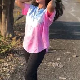 Chandbaali Women Tie and Dye Mandarin Collar Top image 3