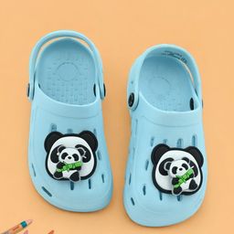 Yellow Bee Boys Panda & Bamboo Charm Clogs-picture-7