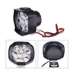 Cartronics 9 Led Shilon Fog Light White With On/Off Swich For Honda CB Unicorn 160 image 2