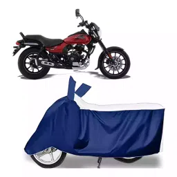 Auto Pearl Bike Cover for Bajaj Avenger 160 Street (White & Blue)-picture-47