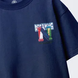 BAESD Boys Typography Printed Round Neck Oversized T-shirt image 4