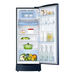 samsung 183 l stylish grandé design single door refrigerator rr20c1823cu vitality blue image 4