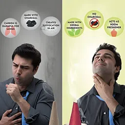 The Aroma Factory 3-Pcs Brown & Grey Non Toxic Herbal Low Smoke Incense Cones image 3