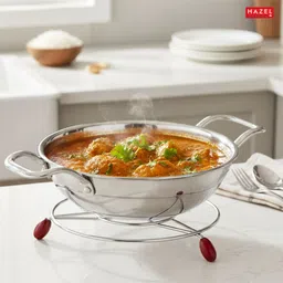 HAZEL Stainless Steel Trivet Stand Set of 3 | Heat Resistant Hot Pot Mat for Kitchen & Dining Table image 2