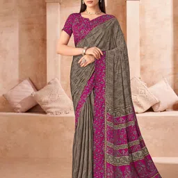 LeeliPeeri Designer Ethnic Motifs Poly Crepe Saree-image-78