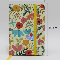 Rushabh Novelty Notebook 5701-16 Yellow2 Flowers 80-Pages Ruled image 3