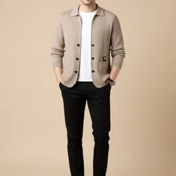 Mast & Harbour Men Ribbed Cardigan-picture-31