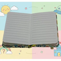 Rushabh Novelty Notebook 5701-16 Yellow2 Flowers 80-Pages Ruled image 4