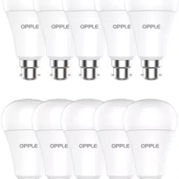 Opple 9W 3 Star Cool Daylight Standard B22 LED Bulb(White, Pack of 8) OL-BULB-9W-6500K-B22-801 image 1