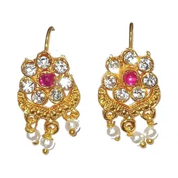 Adhira's Artificial Stones and Beads Studs Earrings image 1