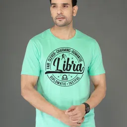 NOBLE HUSTLE Typography Printed Round Neck Pure Cotton T-shirt image 1