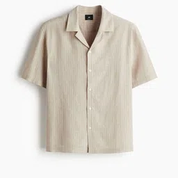 H&M Regular Fit Linen Blend Resort Shirt-picture-26
