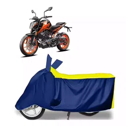 Auto Pearl Bike Cover for KTM Duke 200 (Yellow & Blue)-picture-22