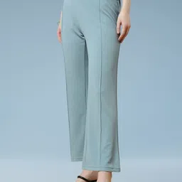 SZN Women Pack Of 2 Smart Relaxed High-Rise Trousers image 5