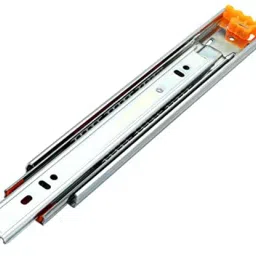 Met Craft Cold Rolled Steel Telescopic Drawer Runner (Gold) 18 Inch with 2 Ball Bearing(Silver)-image-25