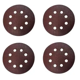 SKEPL 5 inch Diameter 120 Grit Brown Sand Paper Backup Disc for Orbital Sander (Pack of 20)-picture-13