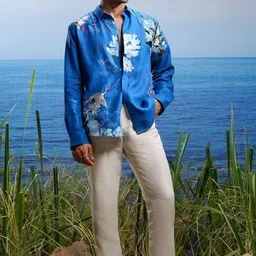 ASUKA Men Opaque Printed Casual Shirt image 4