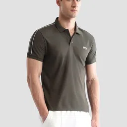 USPA Sport Men Brand Logo Printed Polo Collar Pockets T-shirt image 4
