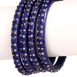Somil Set Of 8 Glass Artificial Stones and Beads Bangles image 3