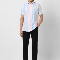Van Heusen Sport Men Slim Fit Opaque Striped Casual Shirt image 5