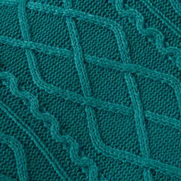 Babyhug Knit Full Raglan Sleeves Pullover Sweater with Cable Knit Design - Teal Blue image 3