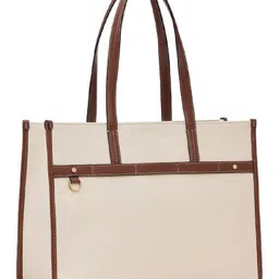 lycheebags Women PU Canvas Tote Bag For Handbags Ladies Shoulder Bag image 4