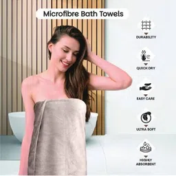 HOUSSE Brown 1 Other 450 GSM Bath Towel image 2