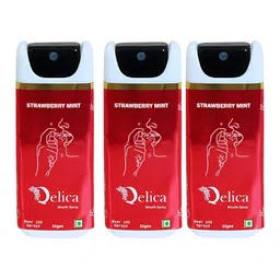 Qelica Set Of 3 Strawberry Mint Fresh Breath Spray-10g Each-image-61