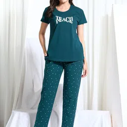 Arela Printed Round Neck T-Shirt & Trousers Co-Ord Set-picture-32