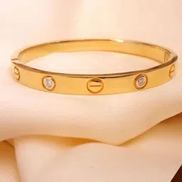 TANLOOMS Unisex Enamelled Gold-Plated Cuff Bracelet-picture-12