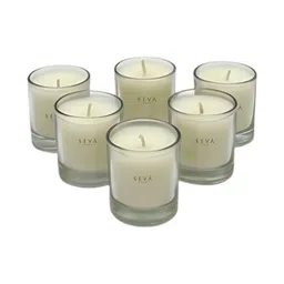 Seva Home Beige 6 Pieces Celebration Shot Scented Candles image 3