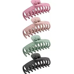 Watch junction Women Assorted Set of 3 Matt Finished Claw Clip Hair Accessory-picture-17