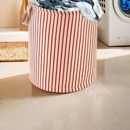 Kuber Industries Grey & Maroon 2 Pieces Printed Cotton Laundry Bag 60 l image 1