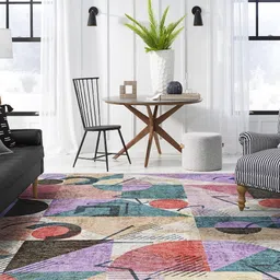 kaleen india Anti-Skid Backing Washable Indoor-Outdoor Rugs-picture-11