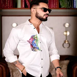 Foomer Men Standard Opaque Casual Shirt image 5