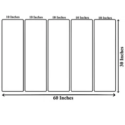 Livin'luxe Blue & Beige 5 Pieces Wooden Islamic Religious Painting Wall Art image 2