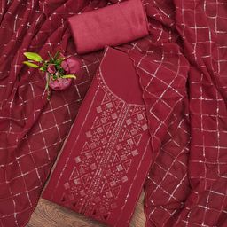 Rangtulika Ethnics Embroidered Unstitched Dress Material-picture-13