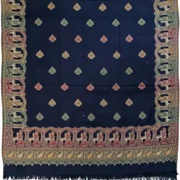 Vrinde Women Paisley Embroidered Pashmina Shawl image 3