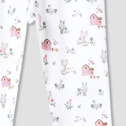 Juniors by Babyshop Girls Printed Pure Cotton Shirt With Pyjamas image 3