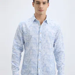 Pepe Jeans Men Spread Collar Abstract Printed Cotton Casual Shirt image 2
