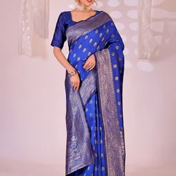Moda Rapido Woven Design Zari Kanjeevaram Saree image 3