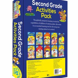 om books international Second Grade Activity Book Pack of 10 - English image 2