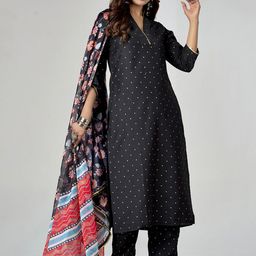 Anouk Rustic Women Ethnic Motifs Printed Regular Kurta with Trousers & With Dupatta-picture-44